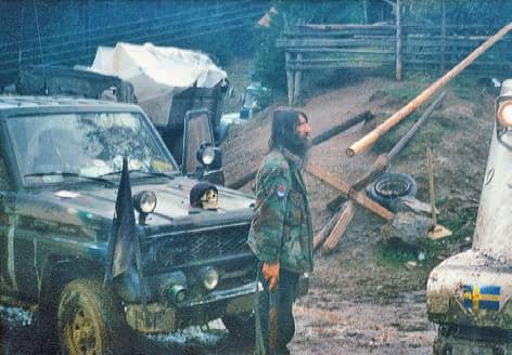 O Carro Chetnik - foto do Contingente Sueco na UNPROFOR